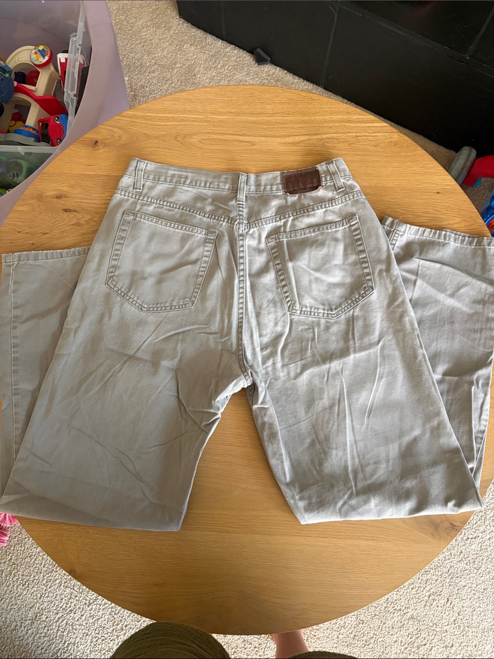 Calvin Klein Jeans Light Gray Easy Fit Straight Leg Jeans